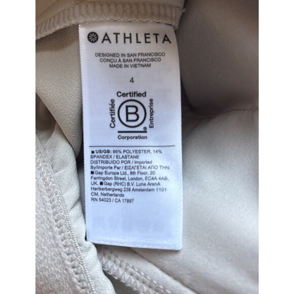 Athleta Endless High Rise Cargo Pants Women's 4 Bone Pockets Casual Athleisure - Picture 11 of 12